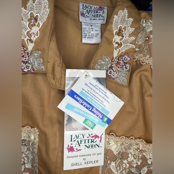 Vintage Lacy Afternoon Two-Piece Set – NWT – Embellished Shirt & Pants - Picture 11 of 15